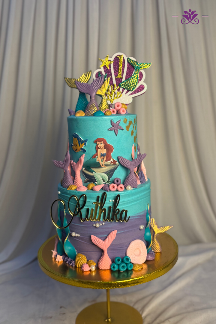 Under the sea mermaid cake