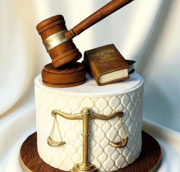 Legal Career Celebration Cake