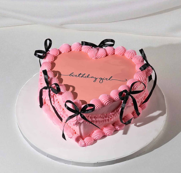 Pretty In Pink Heart Cake