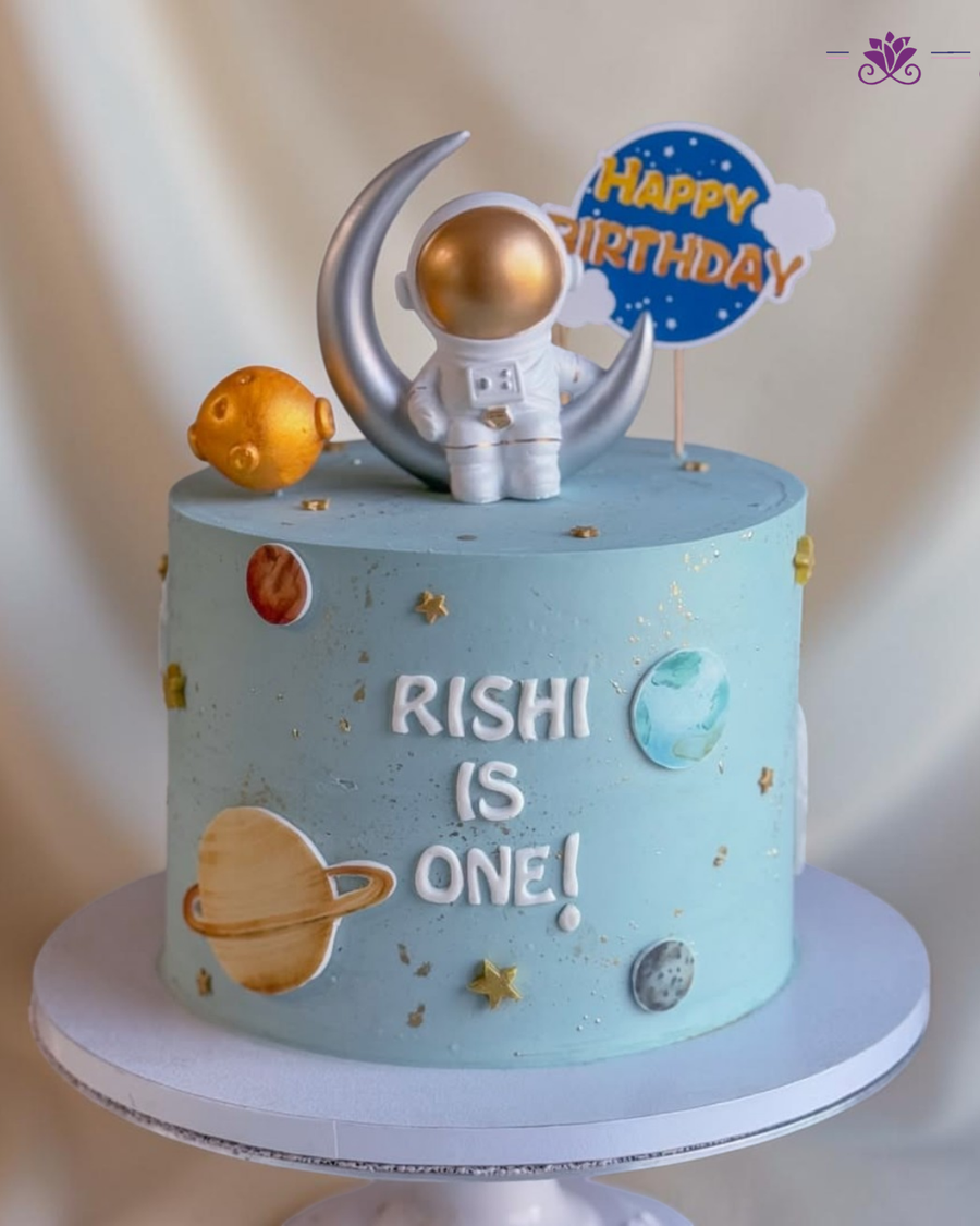 Astronaut Theme Birthday Cake