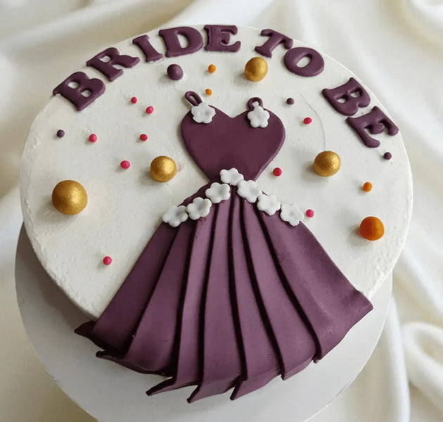 Royal Bride To Be Dress Cake - Terrarich Cake Studio