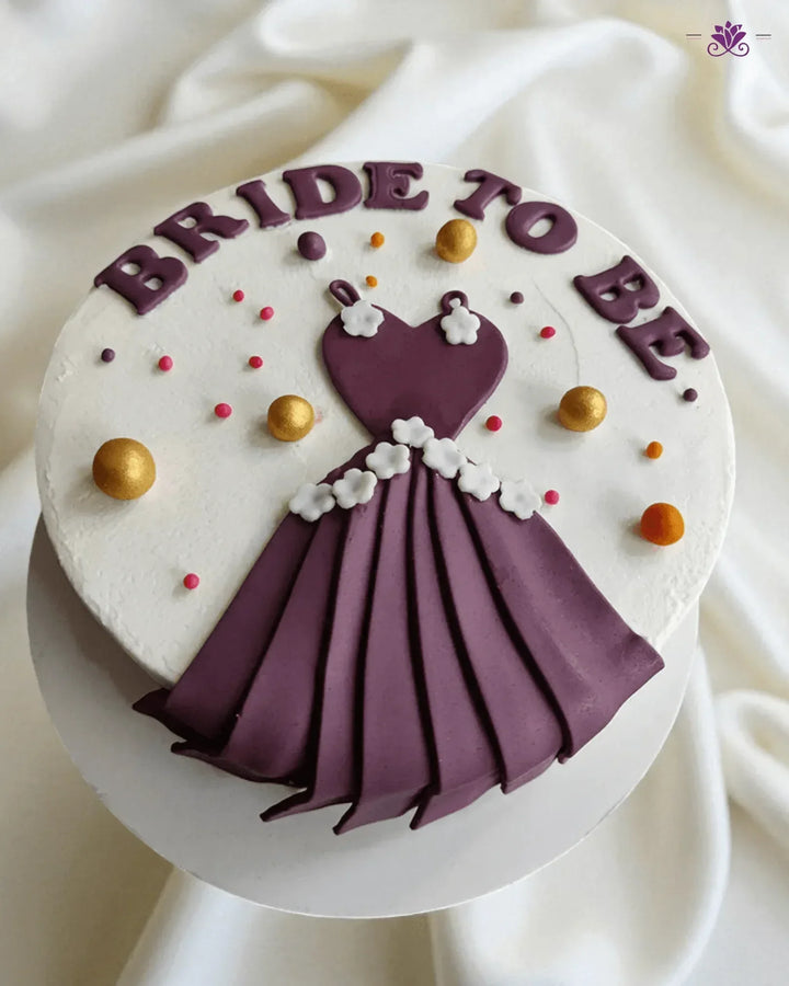 Royal Bride To Be Dress Cake