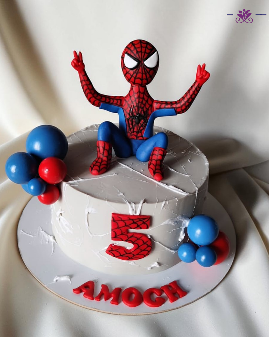 Spider-Man 5th Birthday Cake