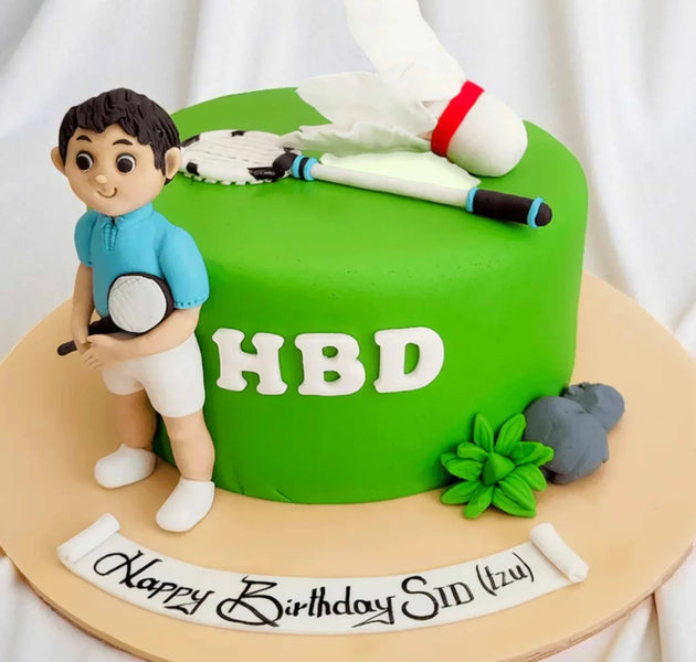 Smash Serve Badminton Cake - Terrarich Cake Studio