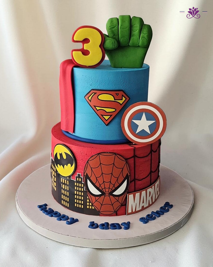 Spider Man Marvel Cake