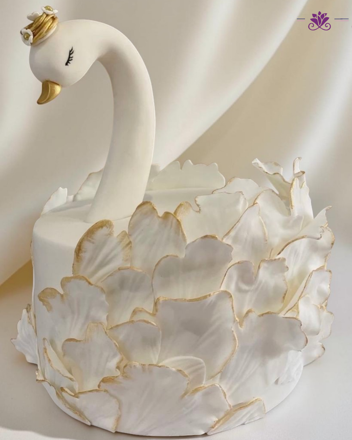 Luxury Swan Princess Birthday Cake