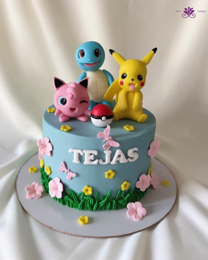 Pokémon Friends Theme Birthday Cake