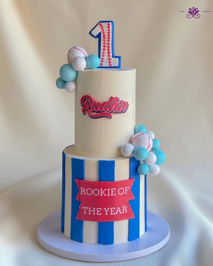 Baseball Theme Birthday Cake