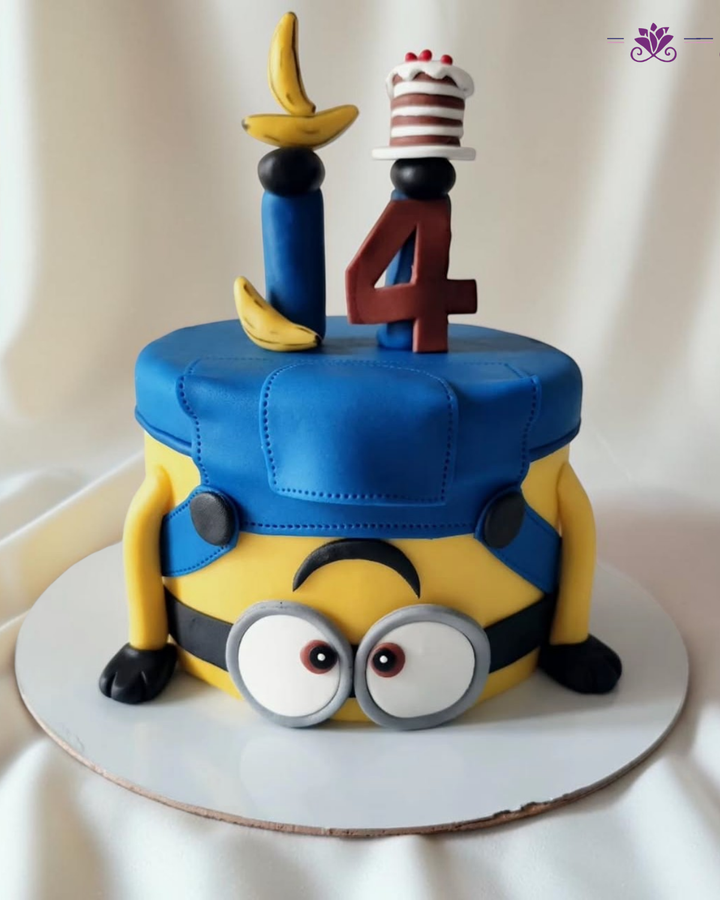 Minion Theme Birthday Cake