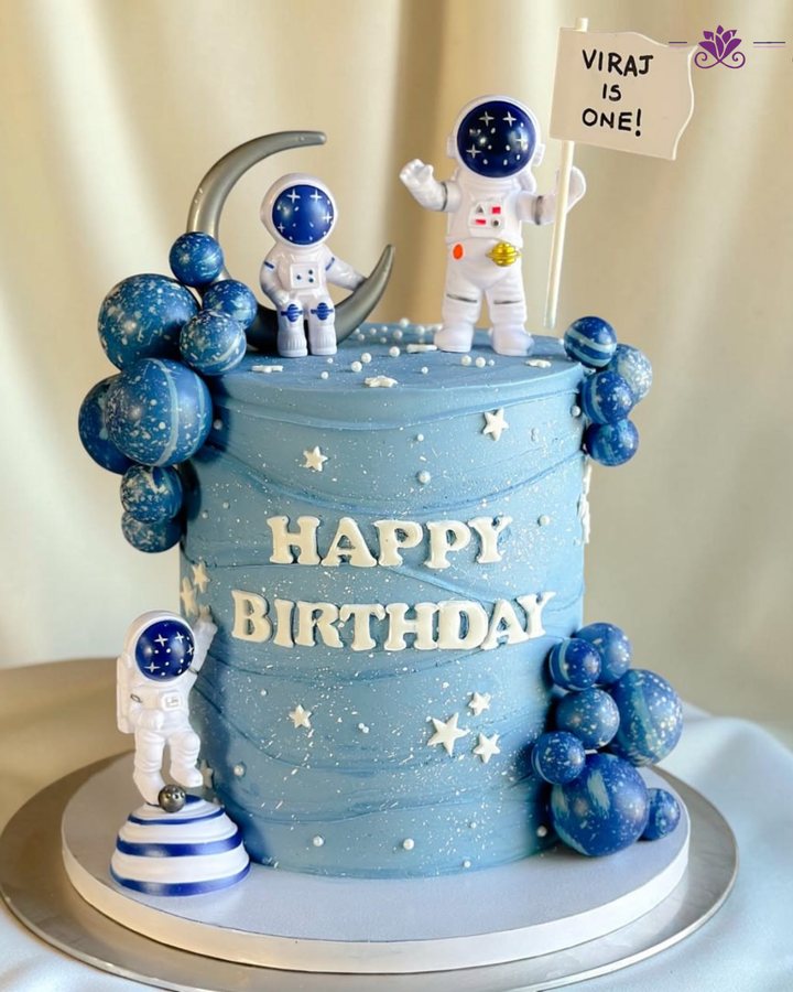 Space Theme Birthday Cake