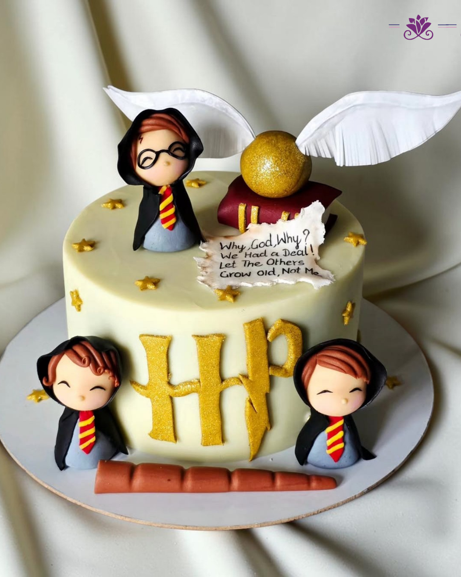 A magical Harry Potter  Wizard Theme Cake